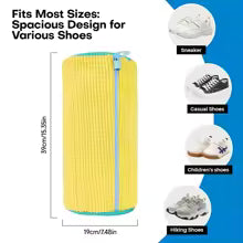 Reusable Shoe Cleaning Bags – Washer & Dryer Safe