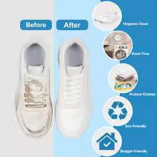 Reusable Shoe Cleaning Bags – Washer & Dryer Safe